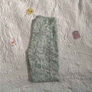Green Camouflage Leggings